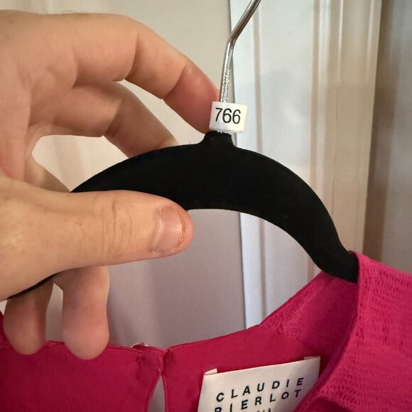 CLAUDIE PIERLOT Straight Dress Size 36 Color Pink - Picture 3 of 5